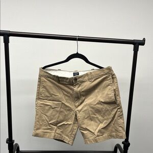 J. Crew Men's Tan Cotton Flat Front Shorts